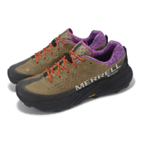 【MERRELL】越野跑鞋 Agility Peak 5 GTX 男鞋 棕 紫 防水 襪套 抓地 越野 運動鞋(ML068107)