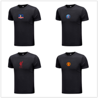 2023 new watchSFSuar Top Quality Crest Quick Dry Sport T-Shirt Liverpool MU PSG Colo colo Logo Jersey Posts - Black M-5. XL