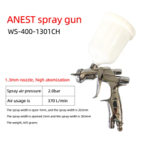 Original Japan Iwata Spray Gun WS400 Auto Sheet Metal Paint Spraying High Atomization Slit Nozzle Pot Gun 1.3