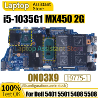 For Dell 5401 5501 5408 5508 Mainboard 19775-1 0N03X9 SRGKL i5-1035G1 N17S-G3-A1 2G100％ test Notebook Motherboard