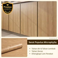 Stiker Kayu PVC Sheet Sticker Pelapis Furniture 1,2M X 10M Wall Sticker Motif Taco Sheet Populus Mic