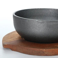 1PCS 15CM Single Bibimbap Stone Pots Special Household Induction Cooker Clay Rice Cast Iron Bowl Eel Sushi Uncoated Pot