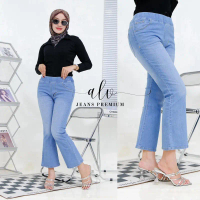 Celana jeans 7/9 Cutbray Wanita Bahan Melar Nyaman dipakai Bahan premium kualitas Grade A