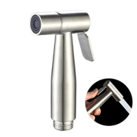 Gun Stainless Steel Hand Bidet Faucet for Bathroom Hand Sprayer Shower Toilet Sprayer Head Self Cleaning Bathroom Fixture