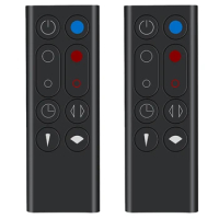 2X Replacement Remote Control Suitable For Dyson AM09 HP00 HP01 Air Purifier Leafless Fan Remote Control Black