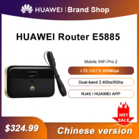 Original Huawei WiFi 2 Pro E5885 E5885Ls-93a Mobile Pocket WiFi Wireless Router with 6400mAh RJ45 Ethernet Port E5885