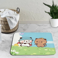 Panda Bear Bubu Dudu Rug Doormat Carpet Couples Bedroom Bath Hallway Kitchen Living Non-slip Alfombras Decor