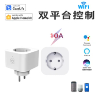 HomeKit European standard socket smart home Siri Tmall Xiaoai remote power measurement 16A scan code direct connection