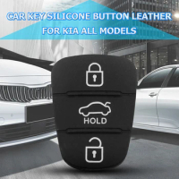 30-100PCS Replacement 3 Rubber Buttons Pad for Hyundai I10 I20 I30 IX35 for Kia Car Key Shell Key Fob Case