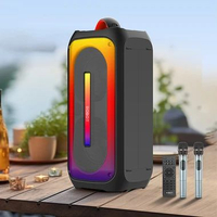 ROBOT RB650 Speaker Karaoke Bluetooth 6.0 50W RGB 2 Mic Hitam