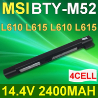 MSI 4芯 BTY-M52 日系電芯 電池 MegabookM520 M522 L610 L710 L740X L715 L720L725 L730 L740 LGK1 Serise BTY-L71 1016T-006 1016T-006 K1-113PR GBM-BMS080AAA00 K1-113PR K1-2224A K1-2225A8 K1-222CR GBM-BMS080ABA00