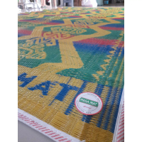 tikar lantai plastik tenun lipat kuat tidak pudar murah cap mega met ukuran 300x200 cm