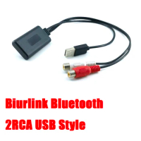 Car Audio 2RCA USB Bluetooth Audio Device For Kenwood Sony Pioneer Alpine CD Player