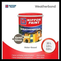 New Cat Tembok Eksterior Nippon Paint Weatherbond (1 Liter) Best Seller