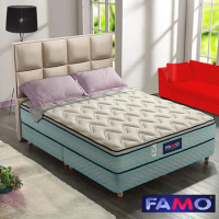 【法摩FAMO】三線加高[釋壓]獨立筒床墊(針織+馬鬃+記憶膠麵包床)-5尺雙人