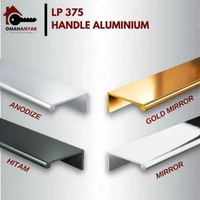 1 IKAT (10 BTG) Frame Aluminium Handle Lemari Sliding Huben LP-375,376 BRUSH LP-375 / Gold Mirror