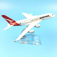 16cm Qantas Airbus A380 Aircraft Model Diecast Metal Model Airplanes 1:400 Metal A380 Plane Airplane