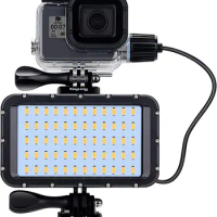 Suptig 60 LED Video Light with 5200mAh Portable Charging Battery Lighting Waterproof 164ft for Gopro Hero 9 8 7 YI EKEN DJI