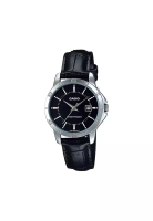 Casio Watches Women's Analog Watch LTP-V004L-1B Black Leather Watch