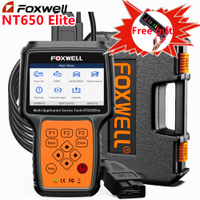 Five year warranty FOXWELL NT650 Elite ABS SRS OBD2 Scanner Lifetime Free Support SAS A/F OIL EPB BR