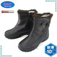 【ESKT 台灣 女 中筒雪鞋《咖啡》】SN233/中筒雪靴/雪靴/簡易冰爪/內刷毛/雪地行走