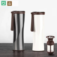 Xiaomi Moka Smart Coffee Thermos Bottle 430ml Car Portable Vacuum Bottle Oled Display Touch Screen Thermos Stainless Steel Cup