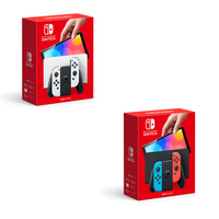 【預購10/08貨到秒發】NS Switch 新版主機 OLED 純白 紅藍 台灣公司貨 一年保固 白色/電光藍紅主機