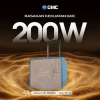 GMC Speaker 883E – Bluetooth Karaoke Speaker 12" – 200W, USB, SD, AV In, FM Radio, Karaoke Jack, Wir