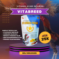 VITABREED PREMIX Obat ayam susah bertelur pakan vitamin indukan ayam