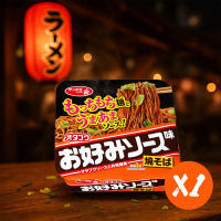 【SANYO 三洋】單碗入 日式醬燒風味炒麵碗麵泡麵條消夜宵夜點心即食麵下午茶零食露營美食(日本扎幌一番)