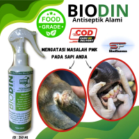 BIODIN OBAT PMK SAPI SCABIES KUCING ANJING KELINCI BOROK KAMBING 250ML