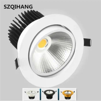 Dimmable led ceiling lamp 7W 10W 15W 20W Spot LED DownLights Dimmable cob LED Recessed down lights for home Lighting