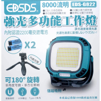 【EDISON 愛迪生】USB充電強光強磁吸多功能工作燈(工作燈磁吸燈)