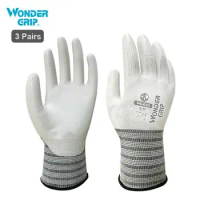 Wonder Grip Safety Nitrile Polyester Gloves Palm Coated Rubber Protective Waterproof Gloves