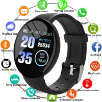 D18 Smart Watch Men and Women Smartwatch Blood Pressure Waterproof Digital Watches Sports Fitness Tracker Watch for Android Ios