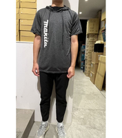 MAKITA 牧田 全新品 公司貨 黑邊 帽T恤 帽T 短袖 休閒 衣服 工作服 衣服 超薄