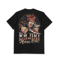 Kaos Bajiki Makassar Pride Phinisi Badik Warna Hitam 100% Katun Premium