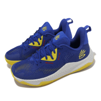 UNDER ARMOUR 籃球鞋 Curry HOVR Splash 3 男鞋 藍 黃 支撐 緩震 運動鞋 UA(3026899400)