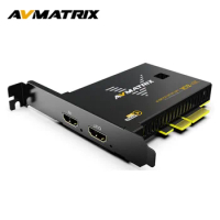 AVMATRIX VC12-4K PCIE Game Capture Card 4k for Livestream and Record in PS5 PS4/Pro Xbox Series，OBS Works with Windows and Linux