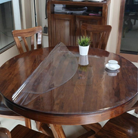 桌布 圓桌桌布PVC軟塑料玻璃防水防油防燙免洗圓形透明餐桌墊家用台布