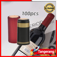 100pcs Segel Tutup Botol Plastik Wine Heat Shrink Tutup Botol Anggur Segel Botol PVC Shrink Heat