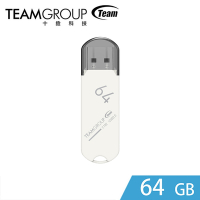 Team十銓科技 C182 簡約風隨身碟-白色 64GB