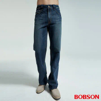 BOBSON 男款中直筒牛仔褲(藍1706-53)