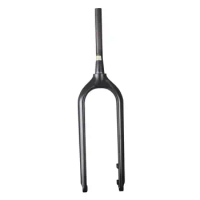 ICAN BIKES 26er Carbon fatbike fork UD Matte finish 1-1/8'', 1-1/2'' taper rigid fork 160mm D-brake size 135*15mm thru axle