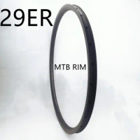 Light 29er Disc Bike Rim Super Light 300g Tubeless XC MTB Carbon Rim Asymmetric Carbon Mountain Bicycle Rim Carbon Mtb Wheel Rim