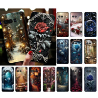 Fantasy Flower Rose Landscape Phone Case For Google Pixel 8 7 Pro 7A 7 6A 6 Pro 5A 4A 3A Pixel 4 XL Pixel 5 6 4 3 3A XL Shell