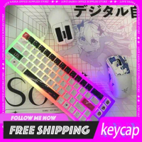 Yuki Aim Keycap Japanese Roots 125key Cherry Pbt Keycap Custom Anime Individuation Keycaps For Mechanical Keyboard Gifts