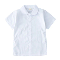 YA children's clothing Boys' Short Sleeve White Shirt Girls' Short Sleeve White Shirt Student School