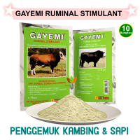 10 BUNGKUS JAMU GAYEMI OBAT VITAMIN PENGGEMUK SAPI KAMBING DOMBA KERBAU SUPLEMEN PENAMBAH NAFSU MAKA