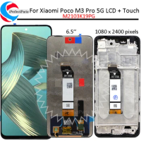6.5'' For Xiaomi Poco M3 Pro 5G LCD M2103K19PG Display With Frame Touch Panel Screen Digitizer For Poco M3 Pro 5G LCD